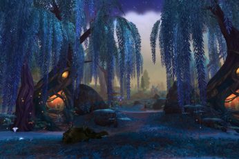 Fortnite forest digital wallpaper, World of Warcraft: Warlords of Draenor