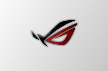 Asus ROG logo, Republic of Gamers, Trixel, white background, studio shot