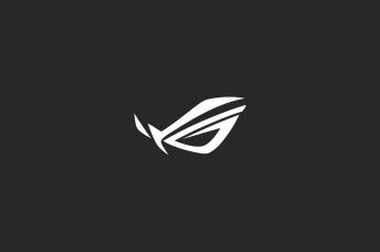 Asus ROG logo, Republic of Gamers, minimalism, studio shot, black background