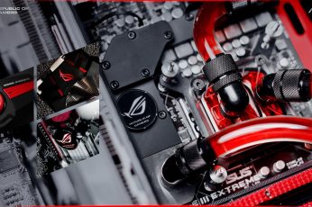 ASUS ROG circuit board, Republic of Gamers, technology, close-up