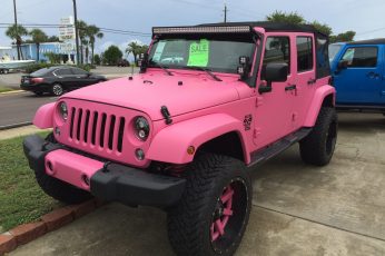 Wallpaper Jeep, sport, truck, pink, girly, car, rent, sale, transportation
