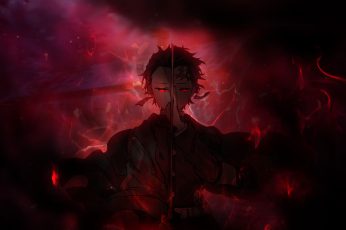 Kimetsu no Yaiba wallpaper, Anime, Demon Slayer, Tanjirou Kamado