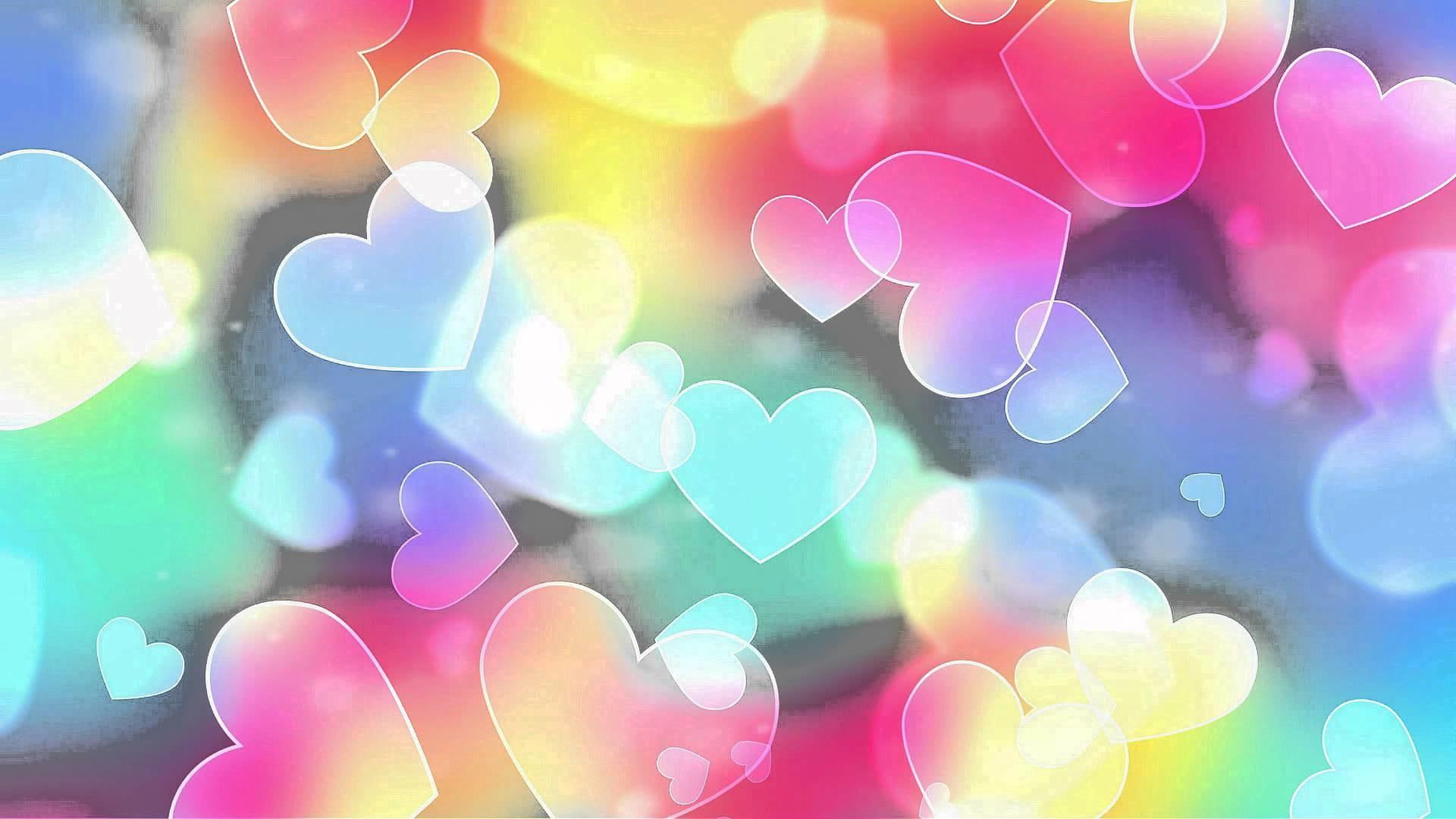 Heart, love, colorful, romantic, valentine day wallpaper