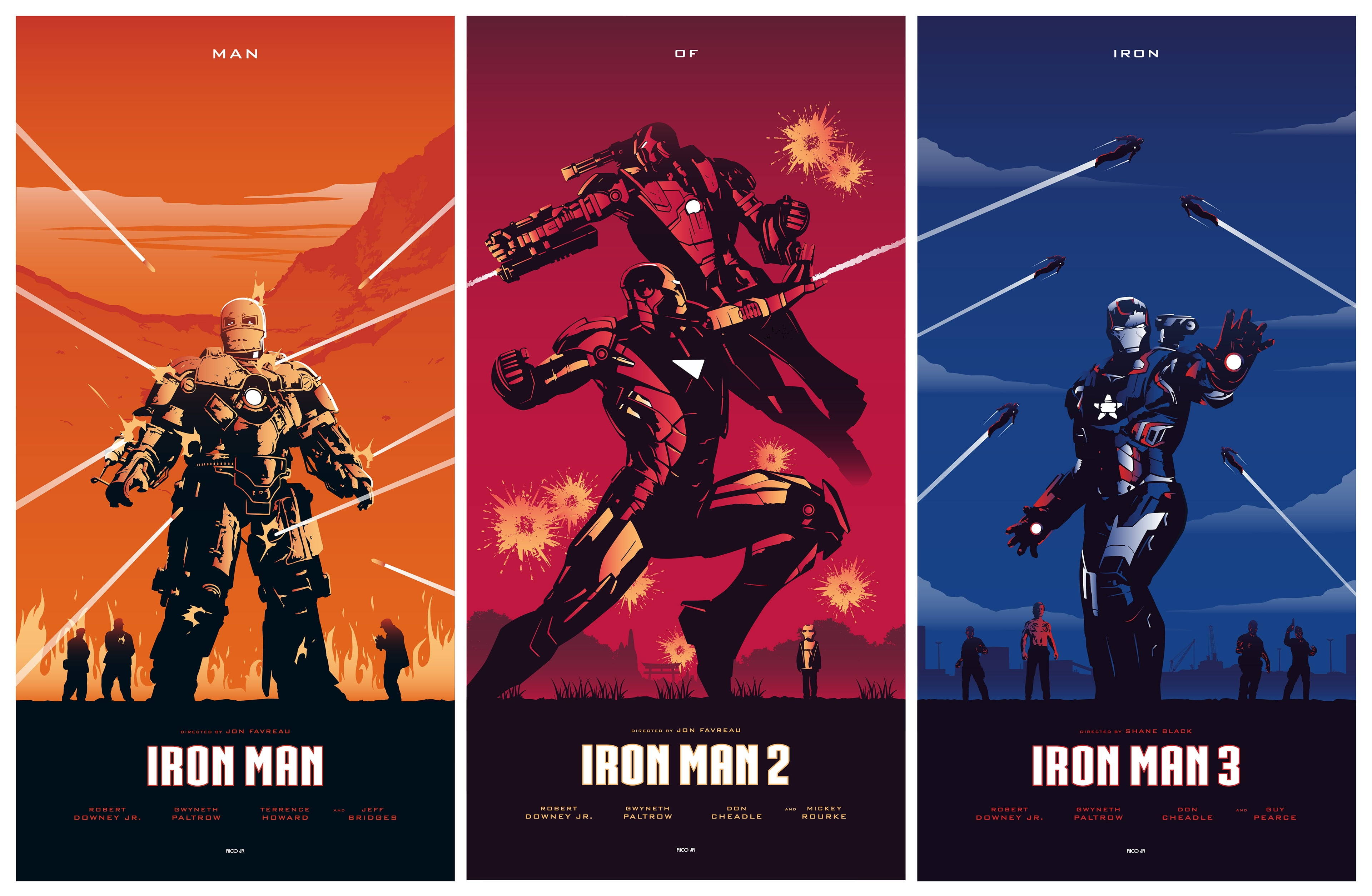 Marvel Comics Iron Man Wallpaper 1, 2, And 3 Illustration Collage, Movies -  Wallpaperforu