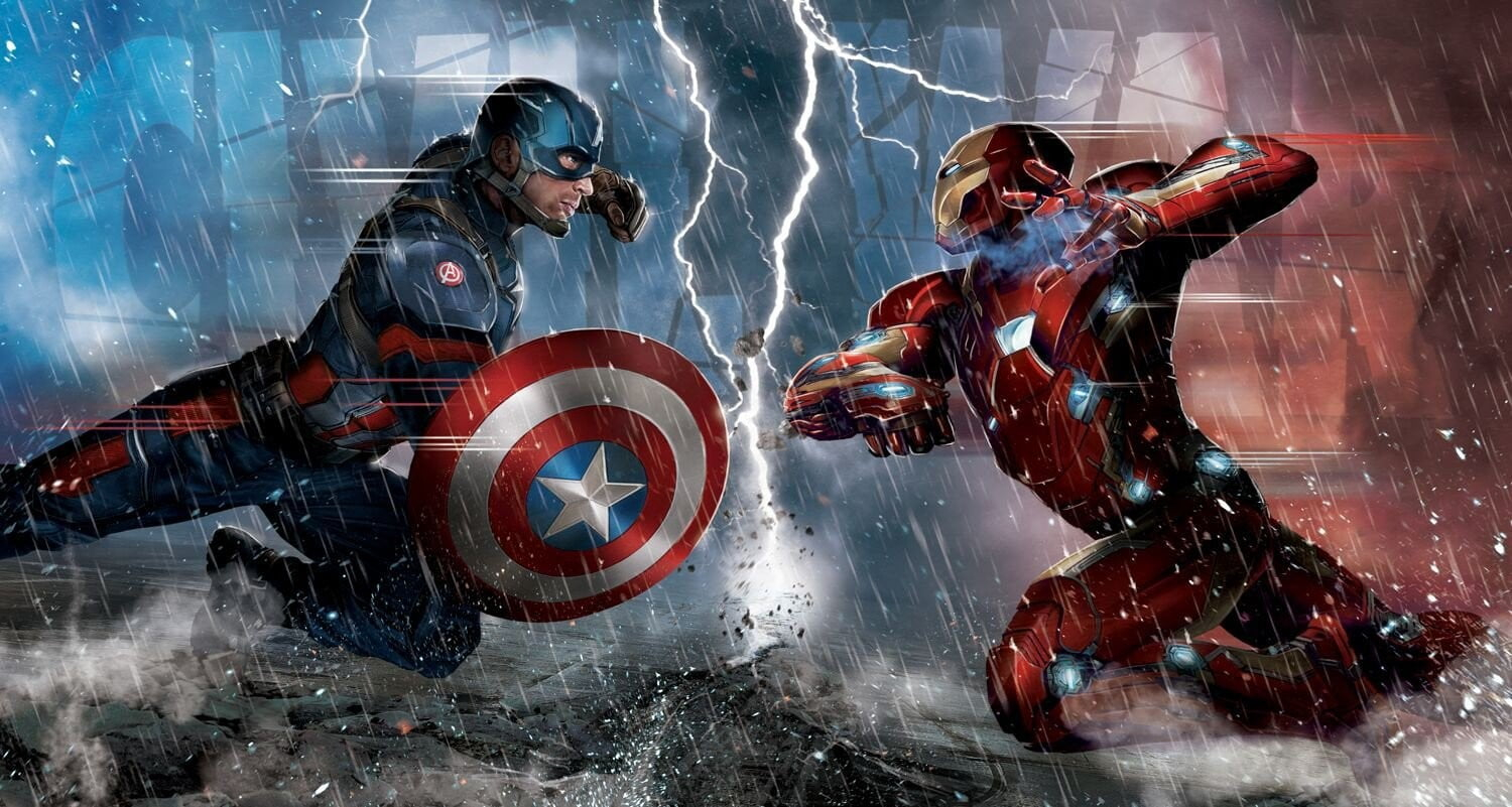 Captain America vs Iron Man wallpaper, Civil War