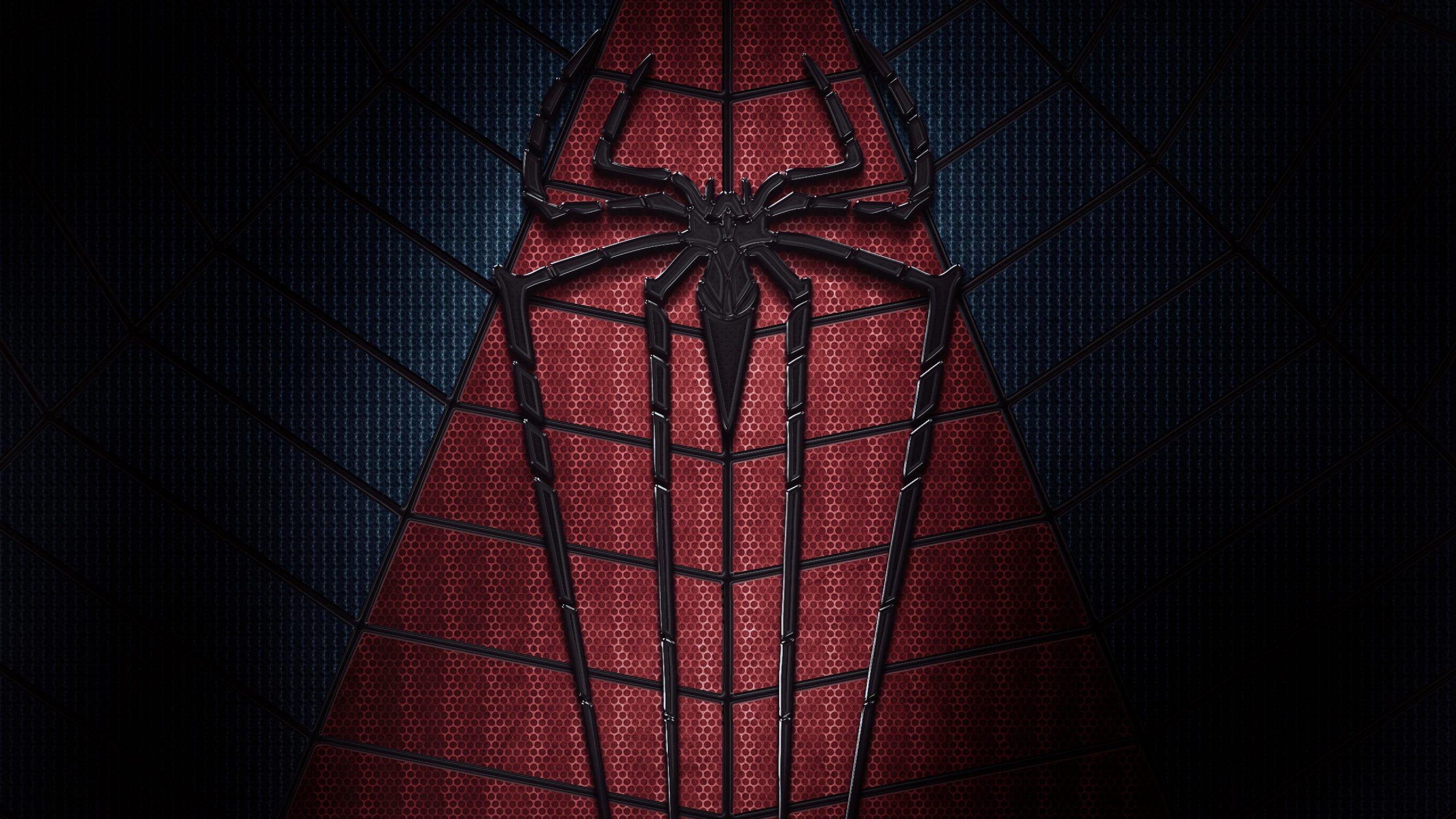 Spider-Man wallpaper, Marvel Comics, superhero, logo, dark, red