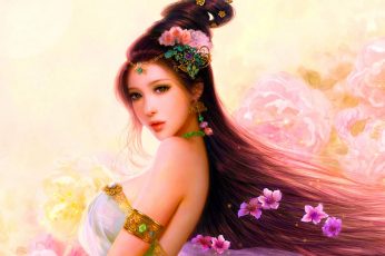 Pastel Beauty Art Cg Woman Asian Girl wallpaper