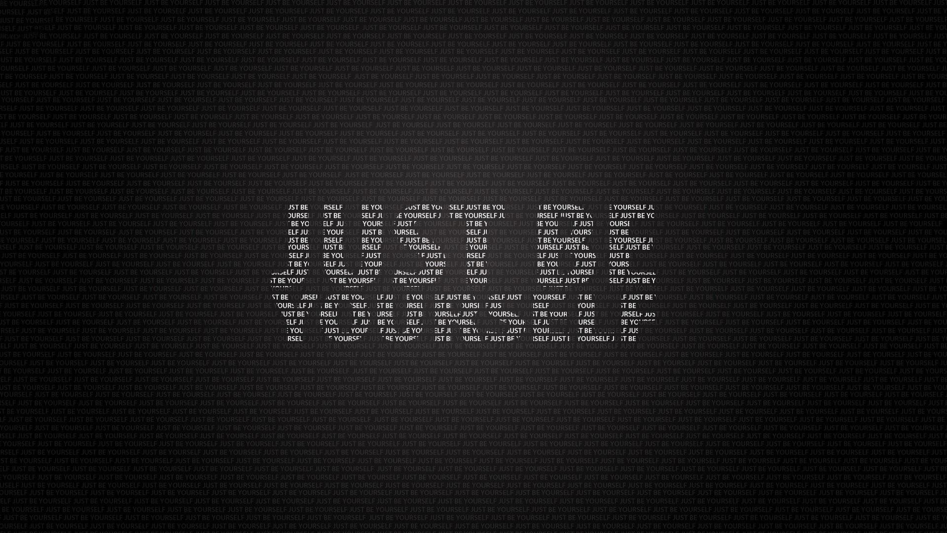 Just be yourself wallpaper, just be yourself quote, quotes, 1920x1080, motivation