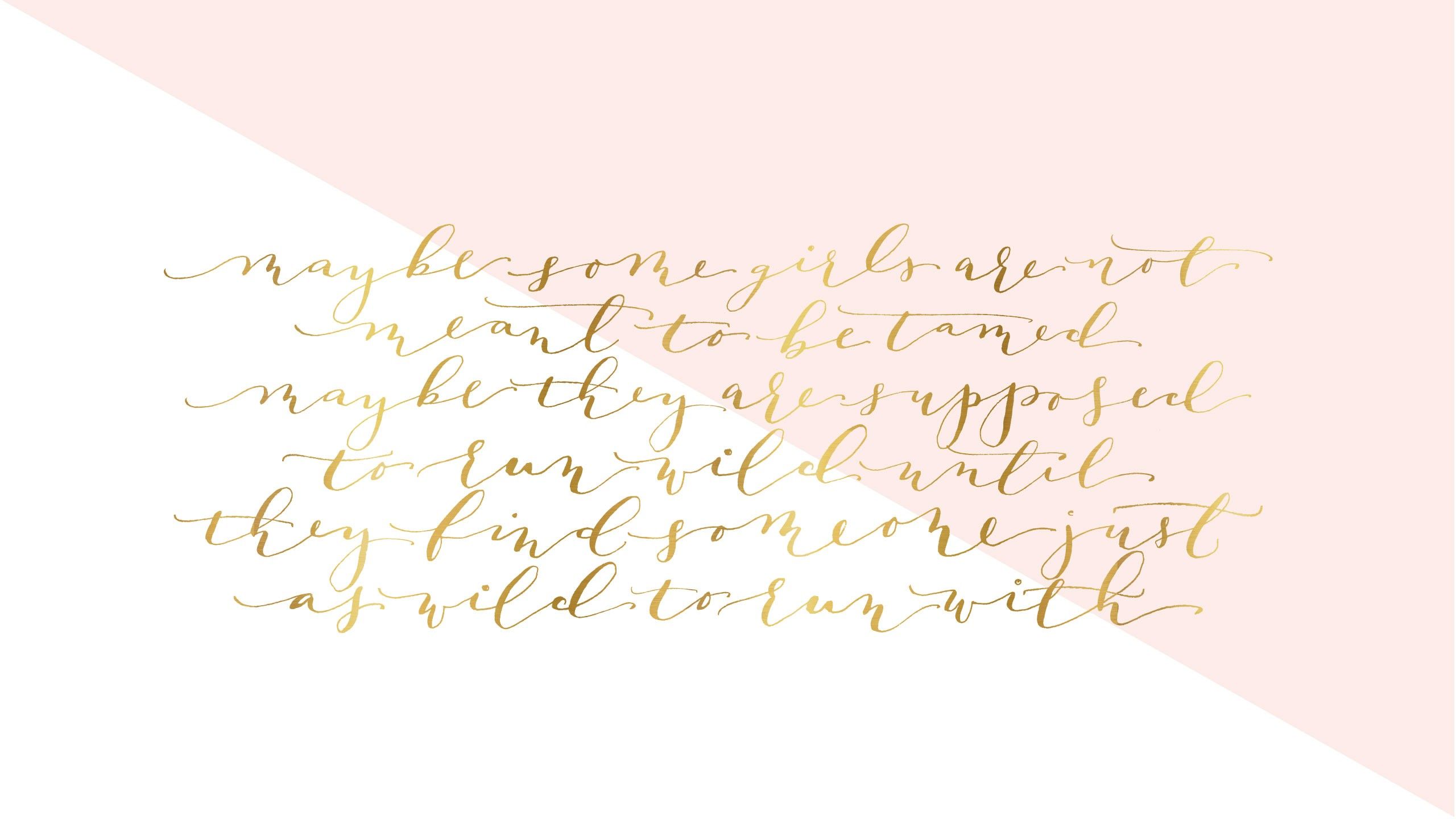 Rose gold wallpaper, handwriting, calligraphy