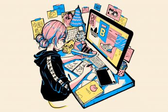 Anime sneaker wallpaper, manga, anime girls, computer, designer, Photoshop, simple background