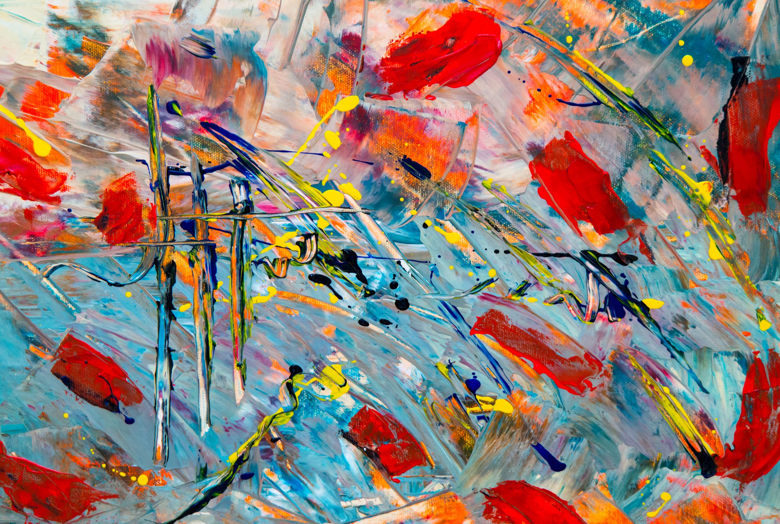 Multicolored Abstract Painting HD wallpaper, abstract expressionism