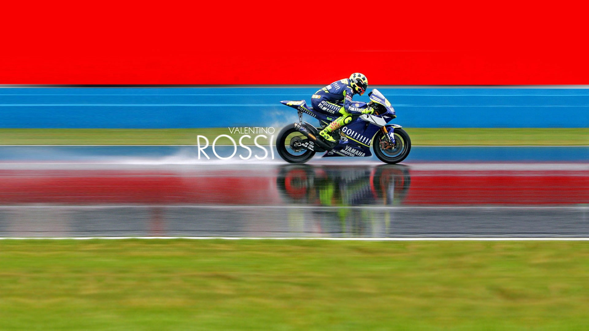 Valentino Rossi wallpaper, blue and white sport bike,  motorcycle, racing
