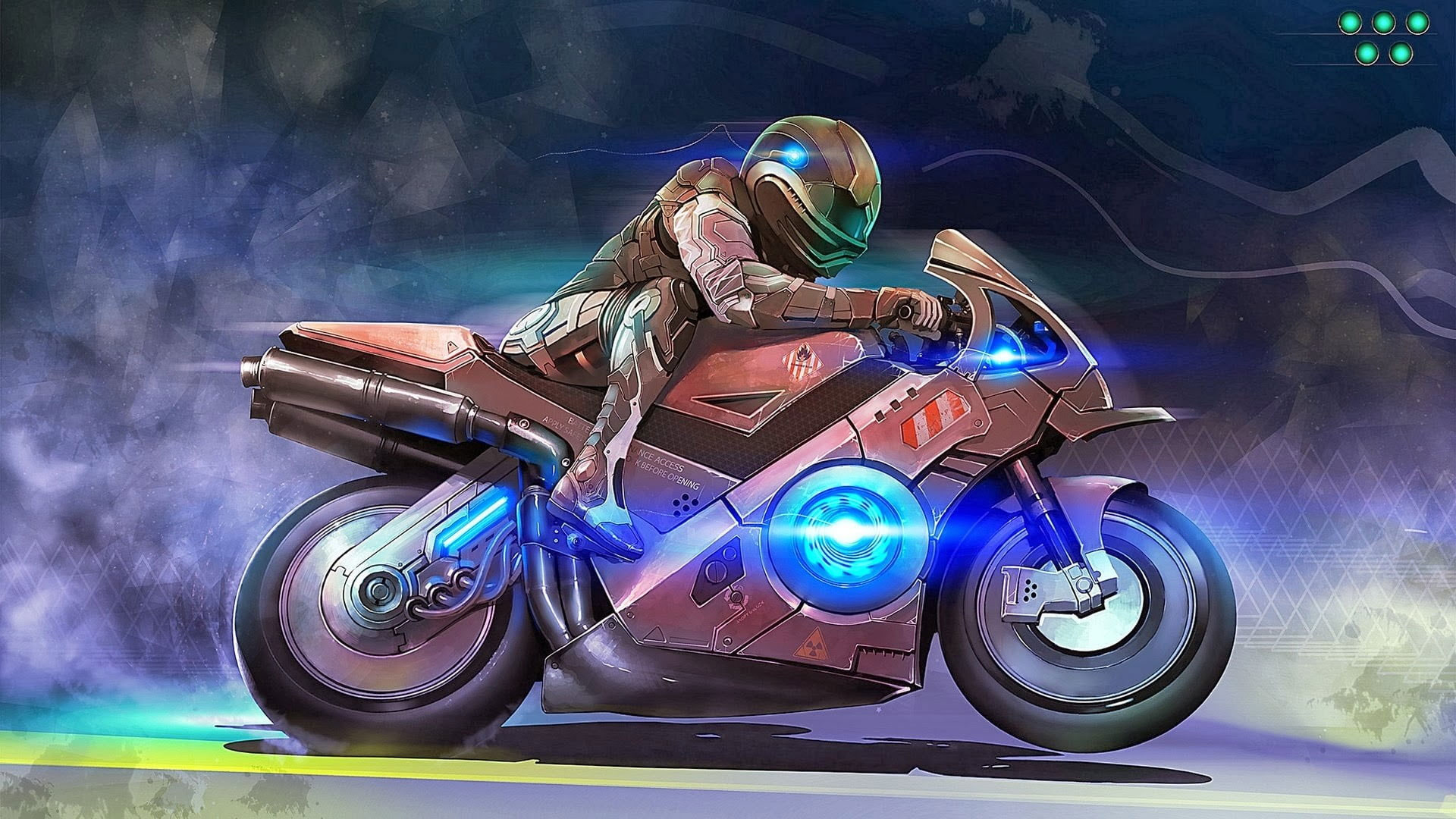 Brown sports bike illustration wallpaper, futuristic, Moto GP, vehicle