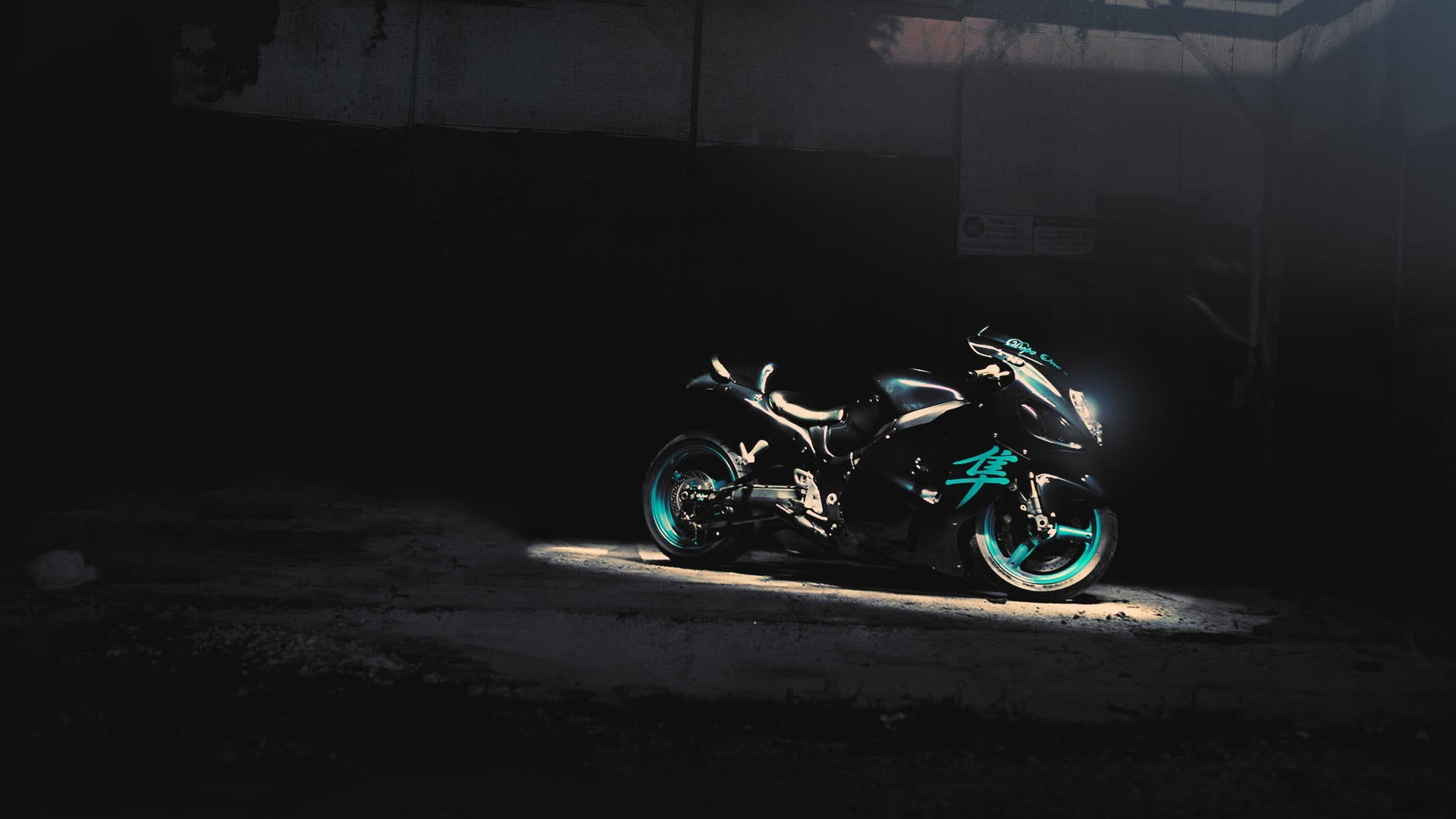 Blue and black sports bike photography wallpaper, Suzuki, Hayabusa, superbike