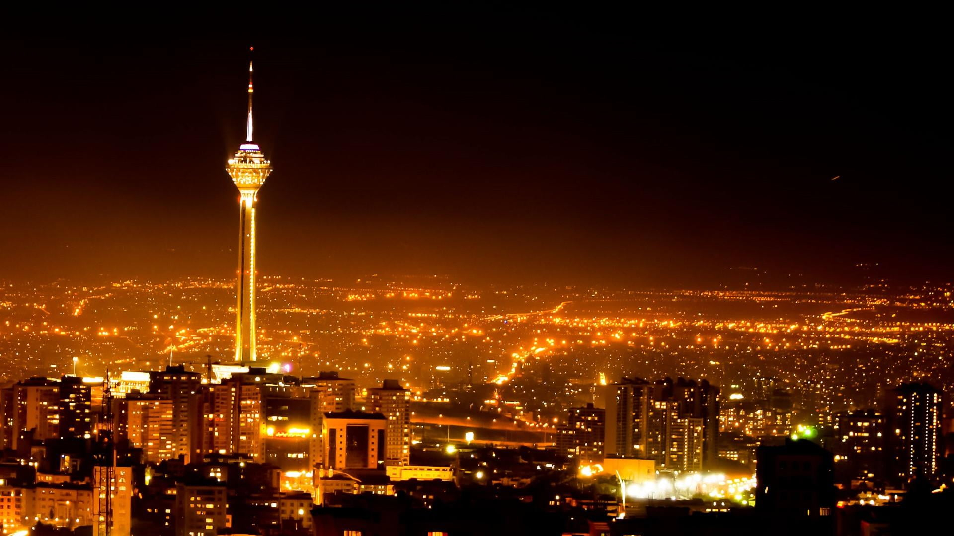 Tehran wallpaper, iran, cıty, tower, nıght, metropolitan area, cityscape