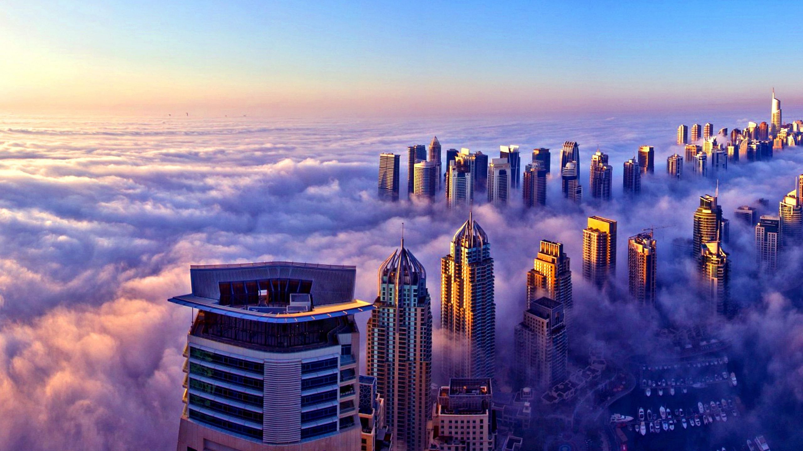 UAE wallpaper, dubai observation deck, asia, horizon, tower block, atmosphere