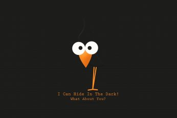 I Can Hide…, i can hide in the dark! what about you? digital wallpaper