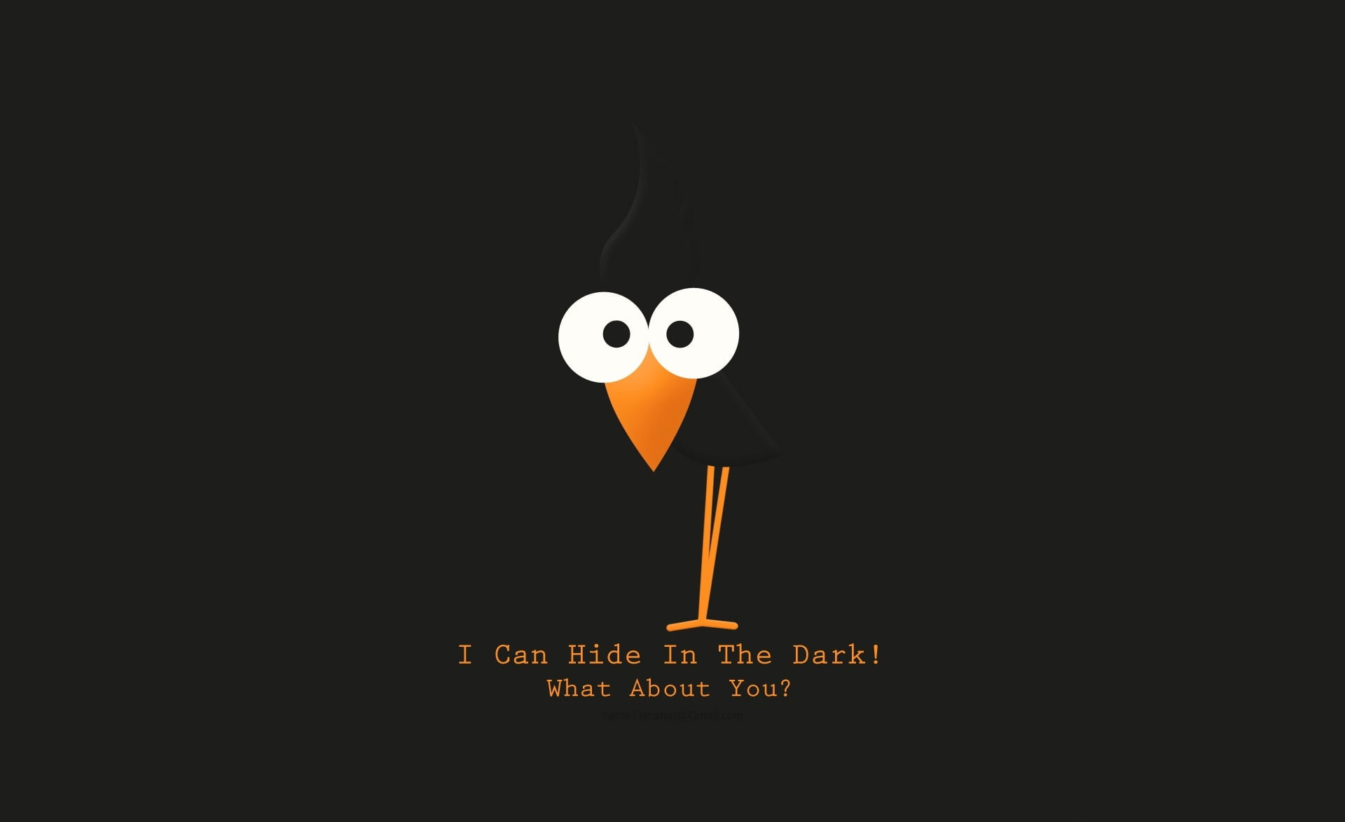 I Can Hide..., i can hide in the dark! what about you? digital wallpaper