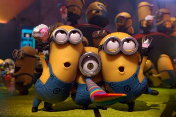 Despicable Me Minions digital wallpaper, cartoon, Best Animation Movies of 2015