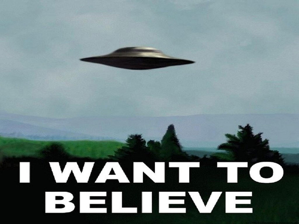 I want to believe wallpaper, Humor, Funny, UFO, tree, no people, flying