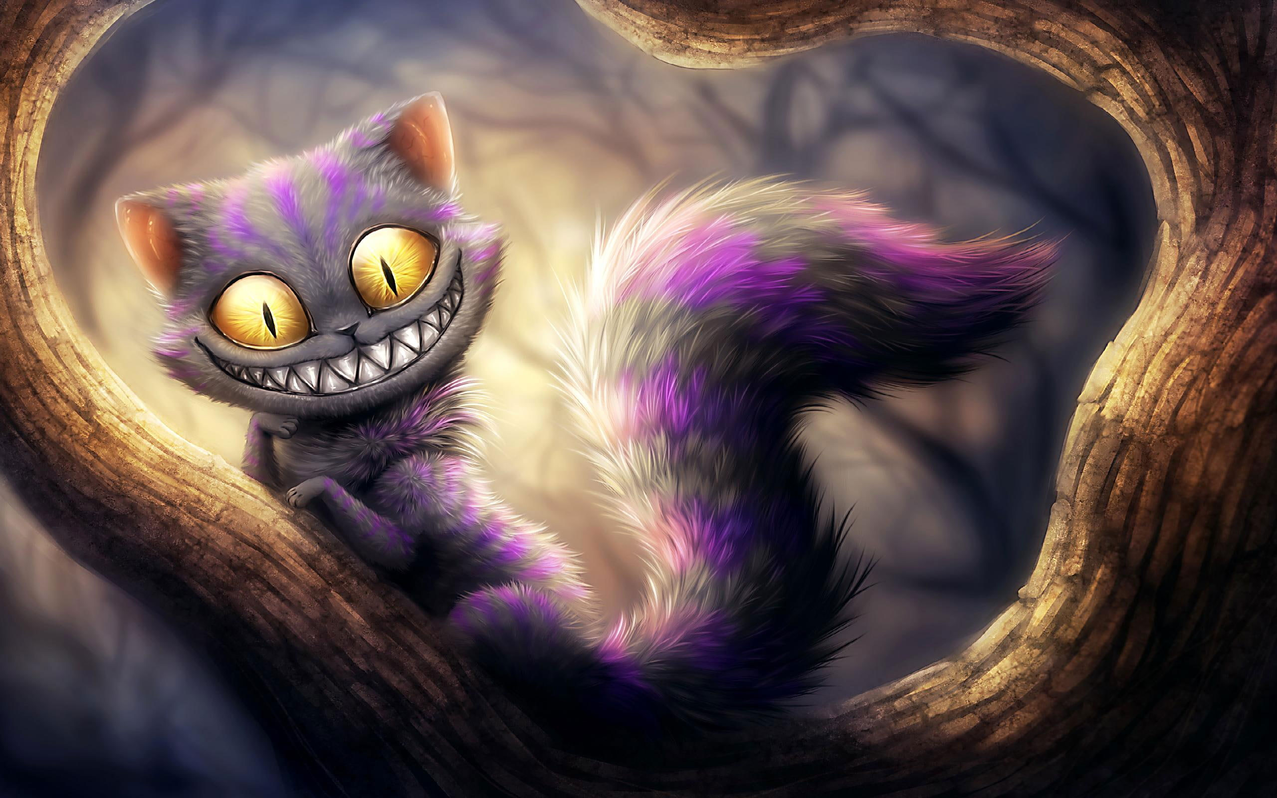 Funny Fantasy Cat Smiling :d wallpaper, abstract, fanatsy, 3d and abstract