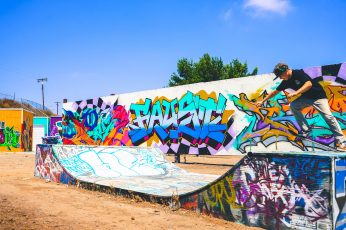 United states wallpaper, san diego, writerz blok, city, skateboard, half pipe