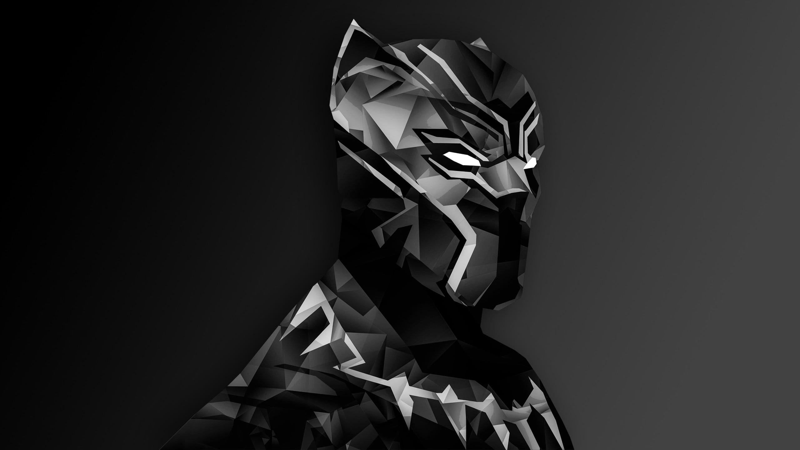 Marvel Black Panther Poly Art Wallpaper