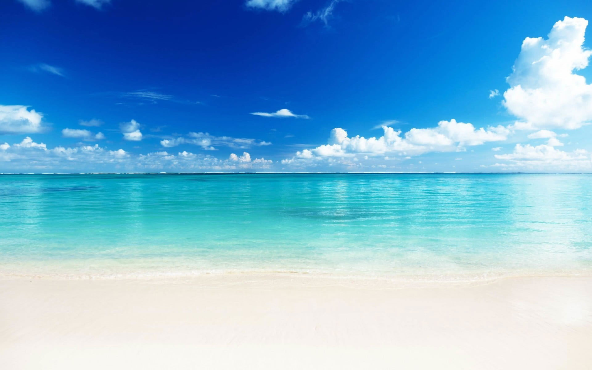 Beach during daytime wallpaper, landscape, tropical, sea, sky, tranquil scene, beach during daytime, Empty