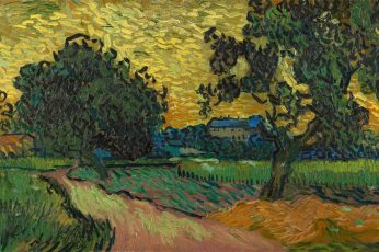 Vincent van Gogh wallpaper, oil painting, landscape, water, plant, tree