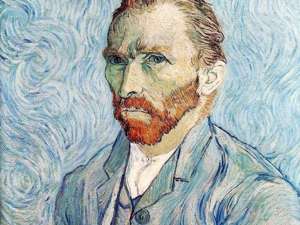 Vincent Van Gogh painting wallpaper, Men, close-up, representation, art and craft