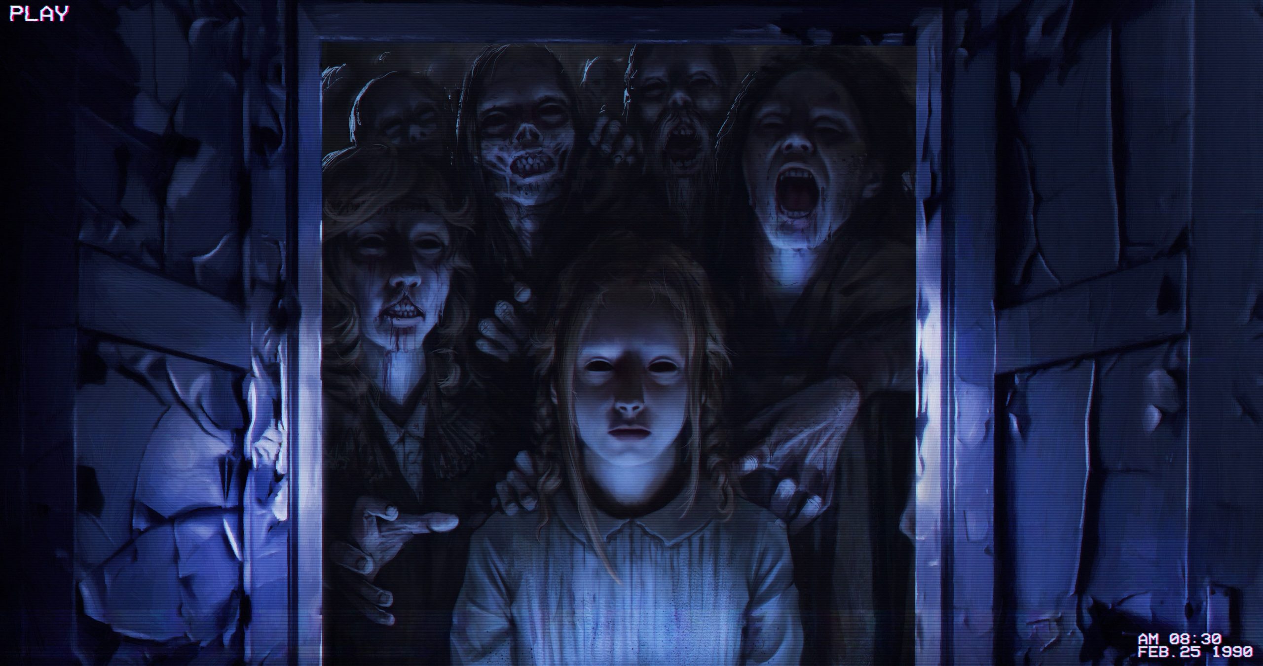 Girl Wallpaper Fantasy, Fear, Art, Horror, Zombies, Illustration, VHS