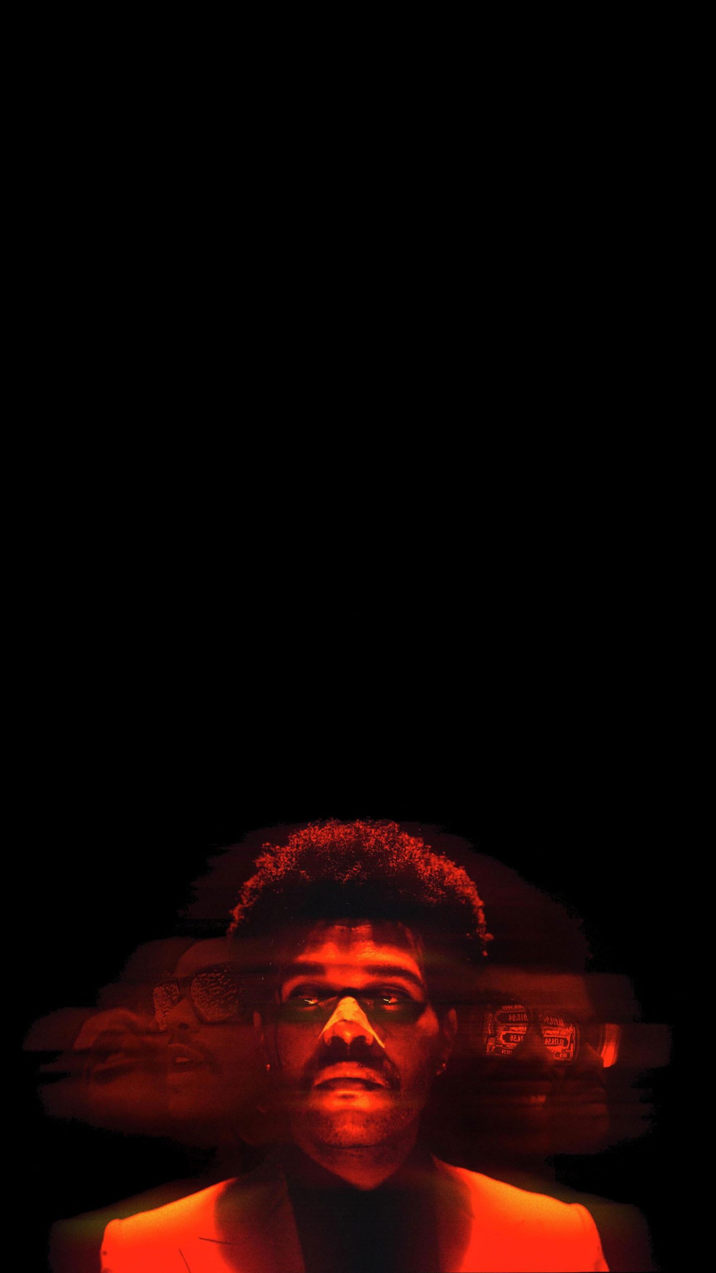 Amoled wallpaper, The Weeknd, vertical, iPhone