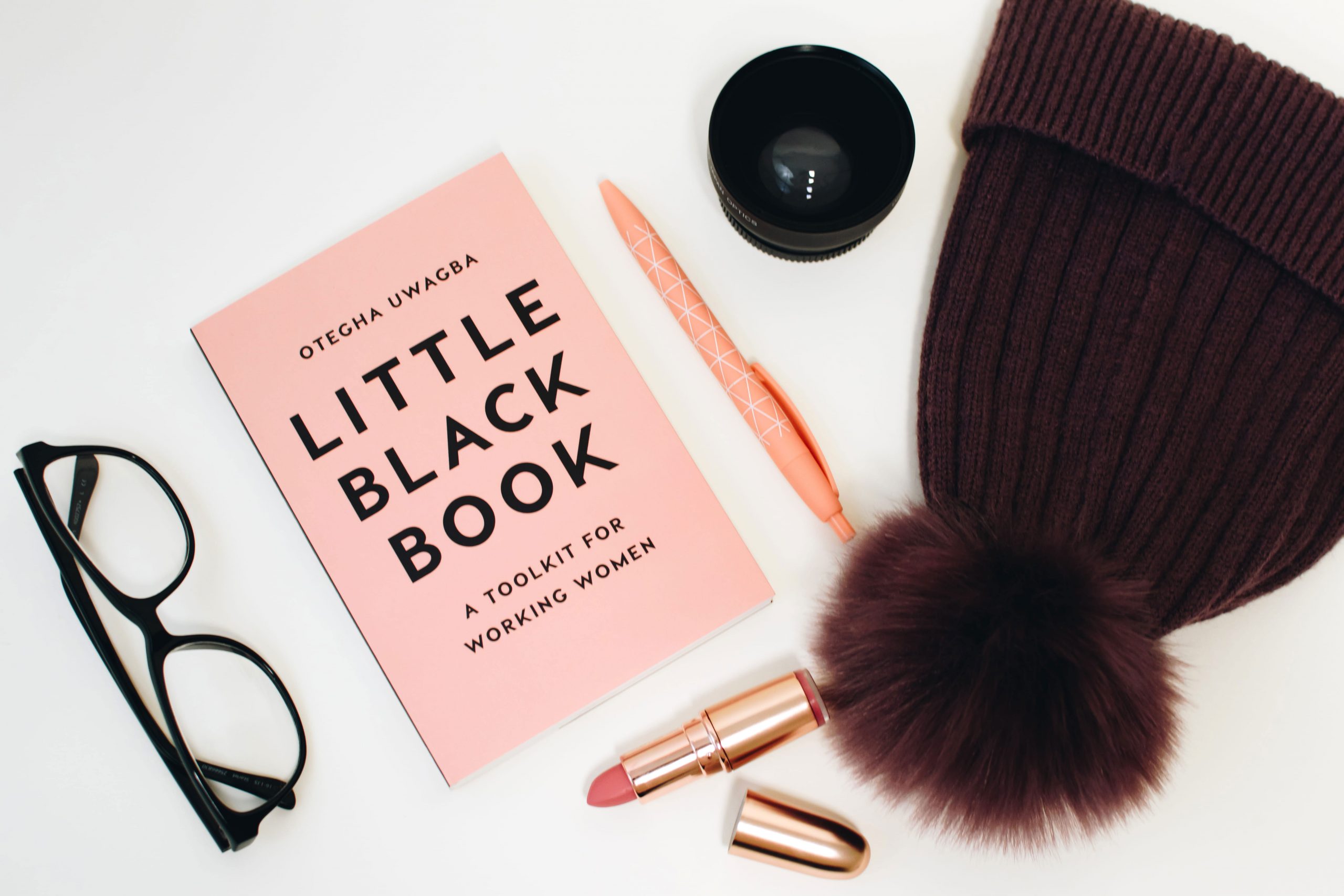 Little Black Book Beside Eyeglasses and Lipstick Case wallpaper, bonnet