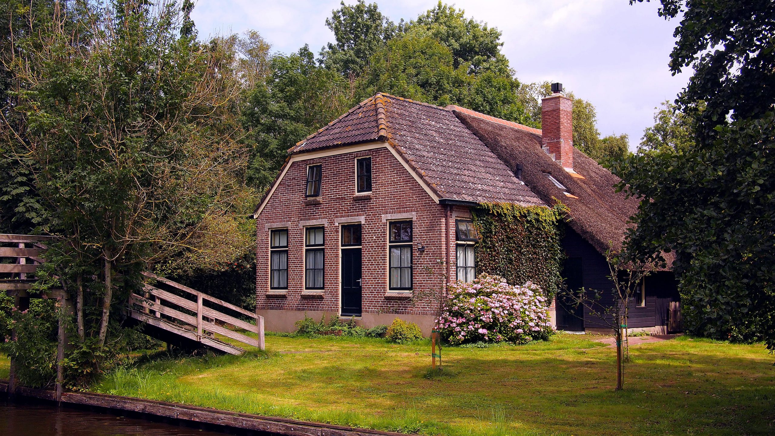 Netherlands wallpaper, countryside, nature, forest, woods, giethoorn