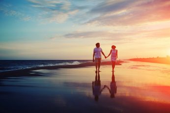 Couples wallpaper, Sea, Sunset, Love, Life