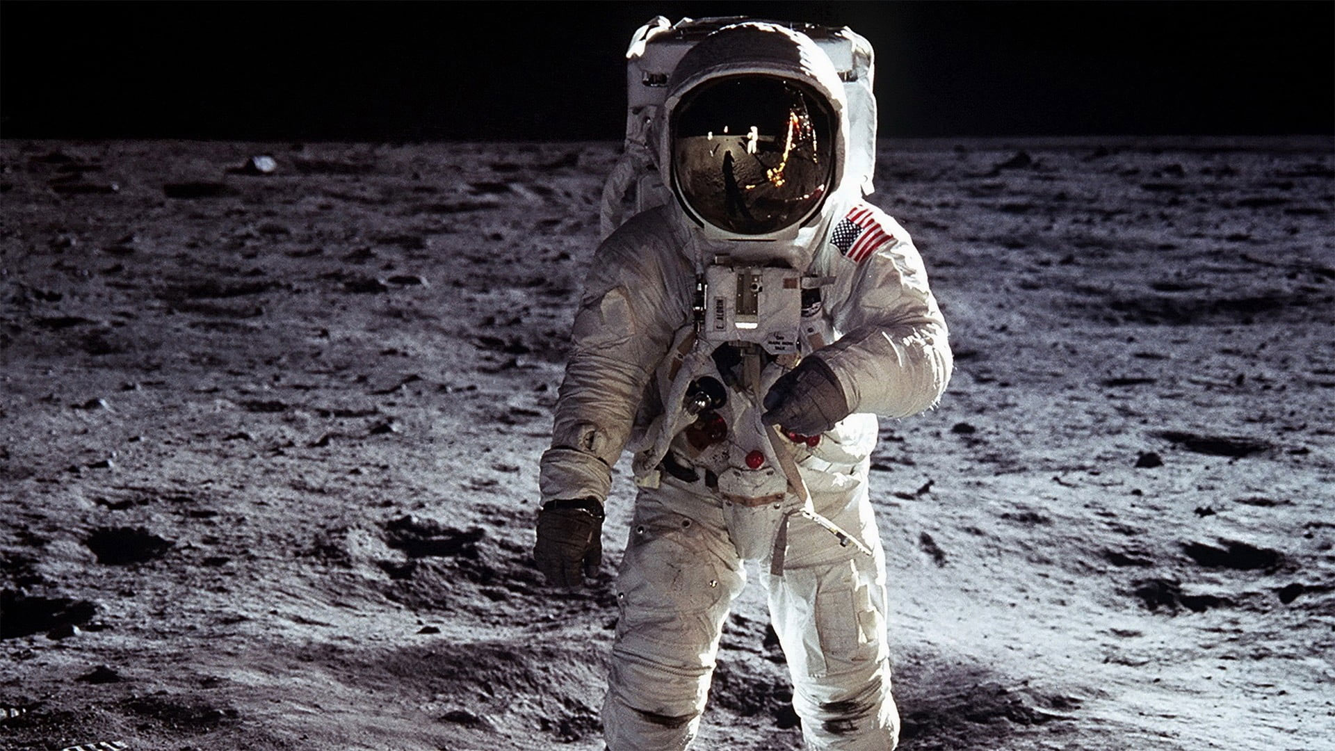 Neil Armstrong, Moon, space, astronaut, Apollo, unrecognizable person