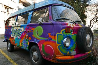 Switzerland wallpaper, geneva, bus, camper, vw, hippie, colorful, peace