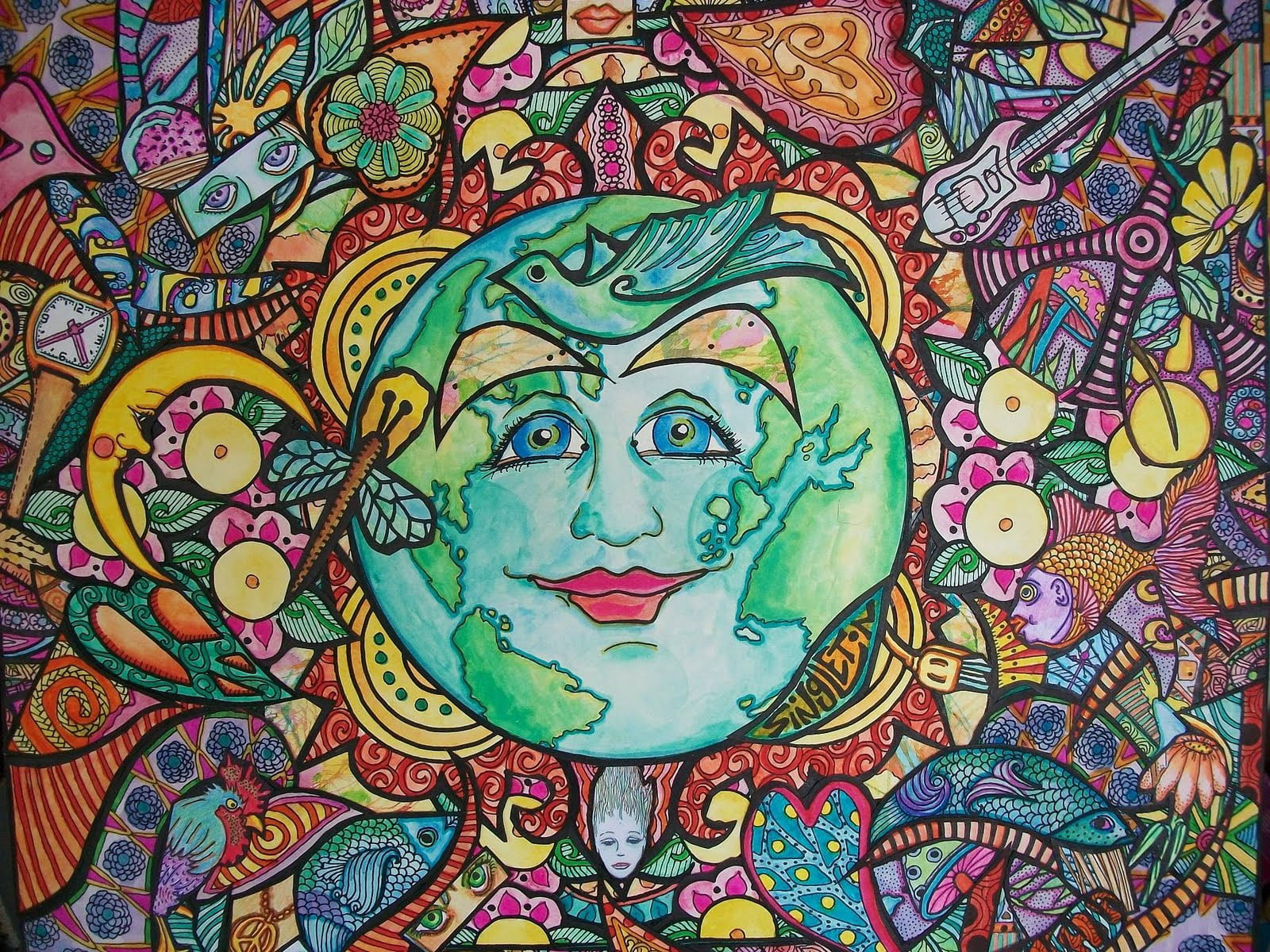 Artistic Wallpaper, Psychedelic, Hippie, Trippy - Wallpaperforu