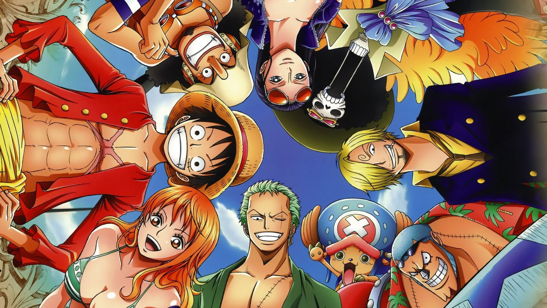 One Piece wallpaper, Anime, Brook (One Piece), Franky (One Piece)