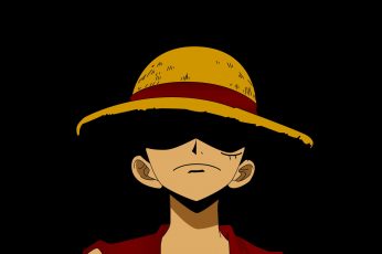 Monkey D. Luffy wallpaper, One Piece, anime, one person, studio shot, indoors