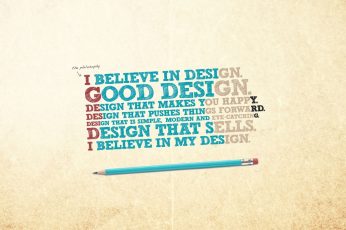 Brown background with text overlay, minimalism, quote, pencils