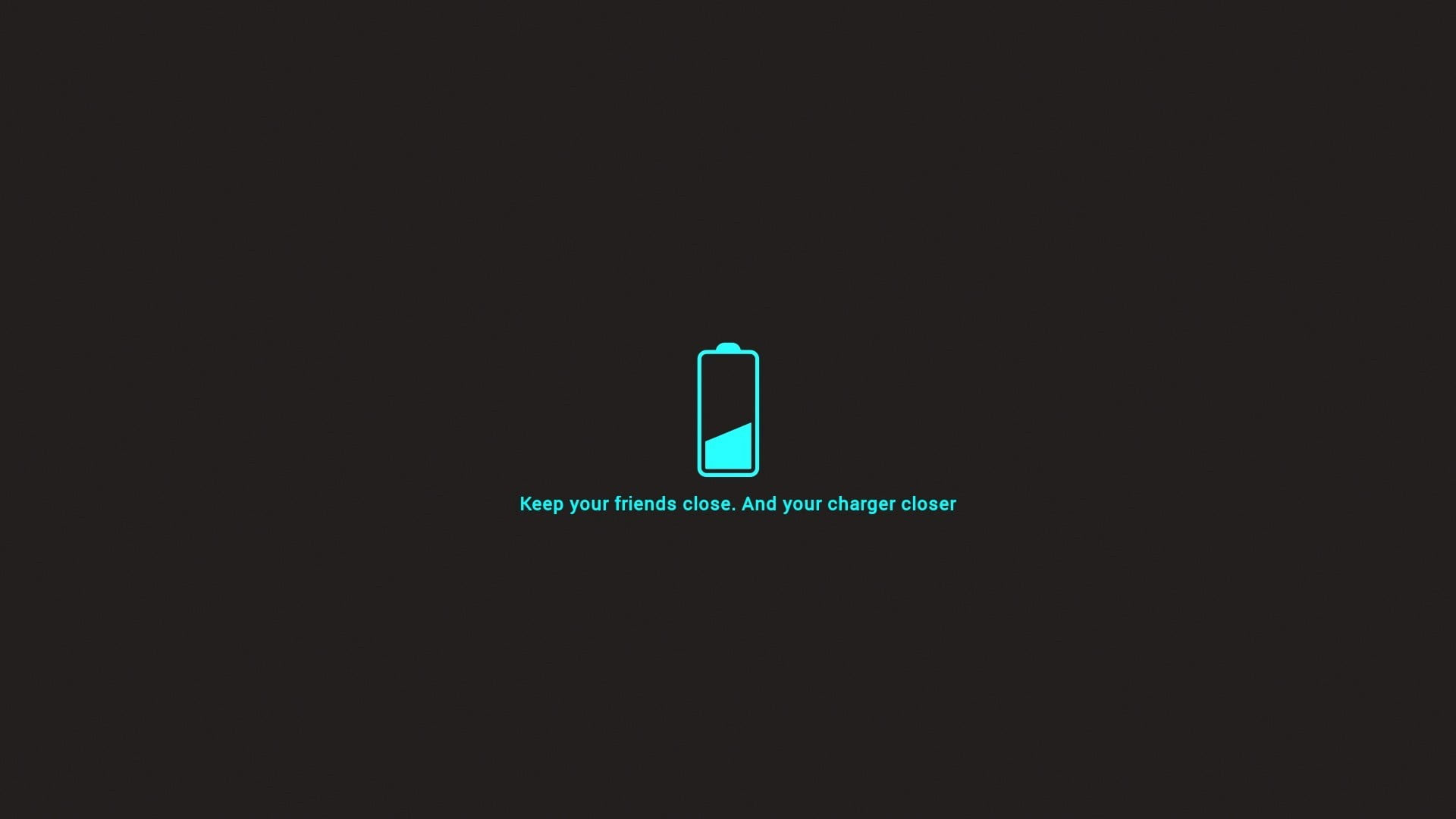 Battery logo, low battery, minimalism, quote, typography, simple