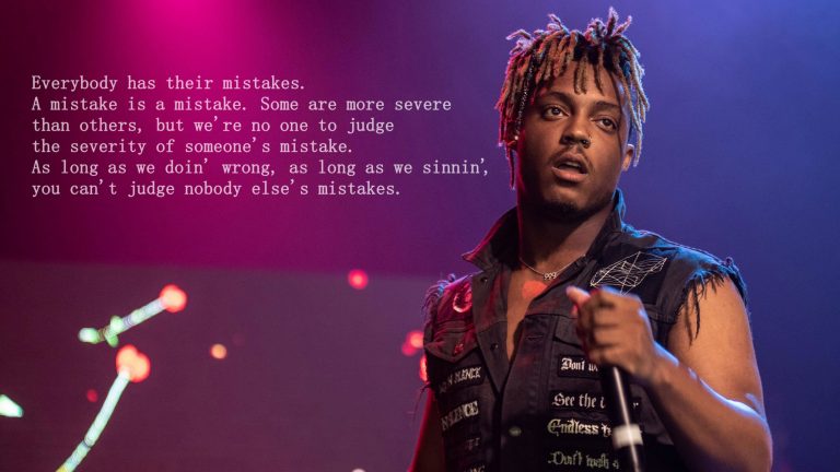 Juice wrld, quote, microphone, Rapper, musician, truth, stage shots