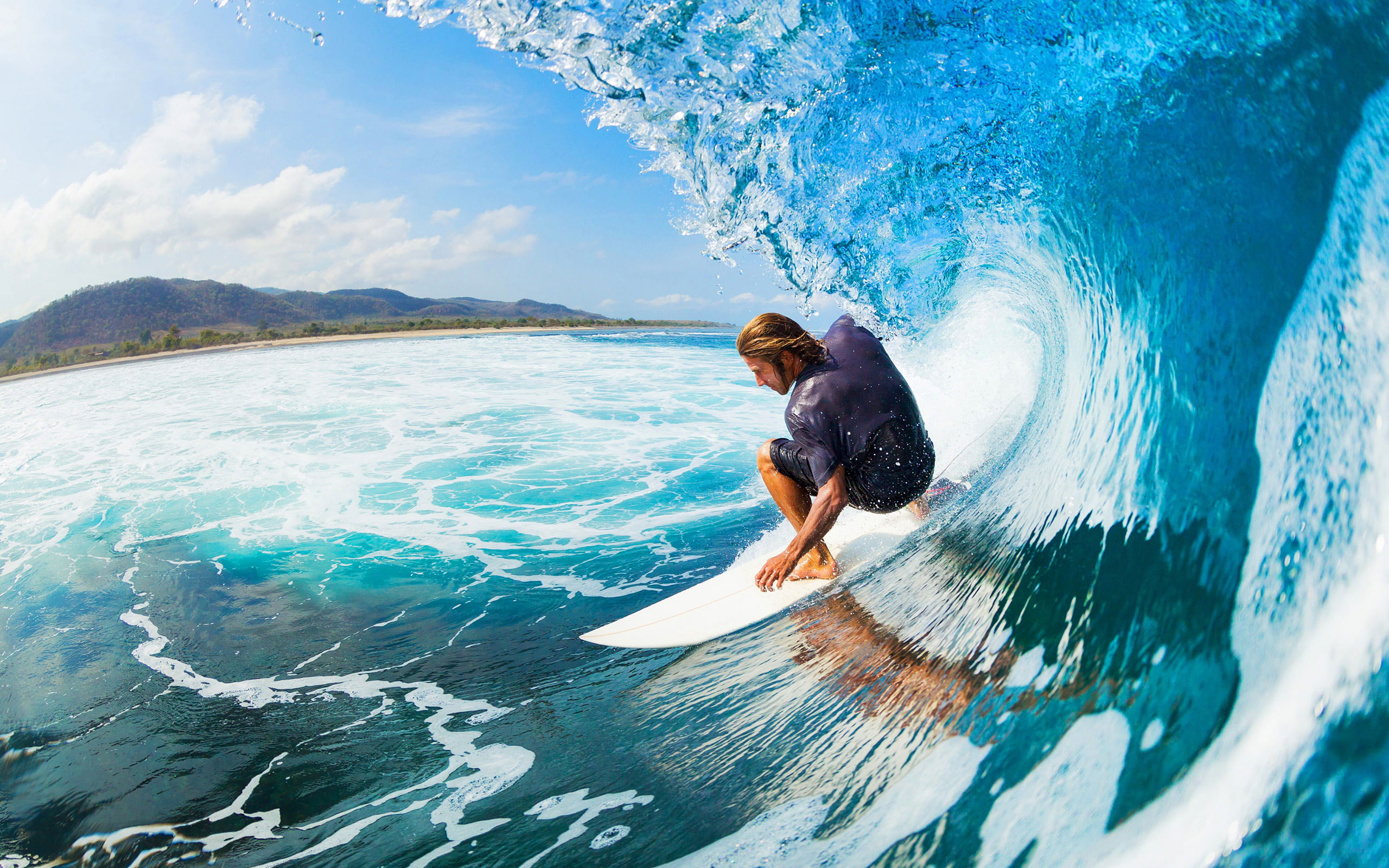 Surfer Surfing Ocean Wave HD, sports