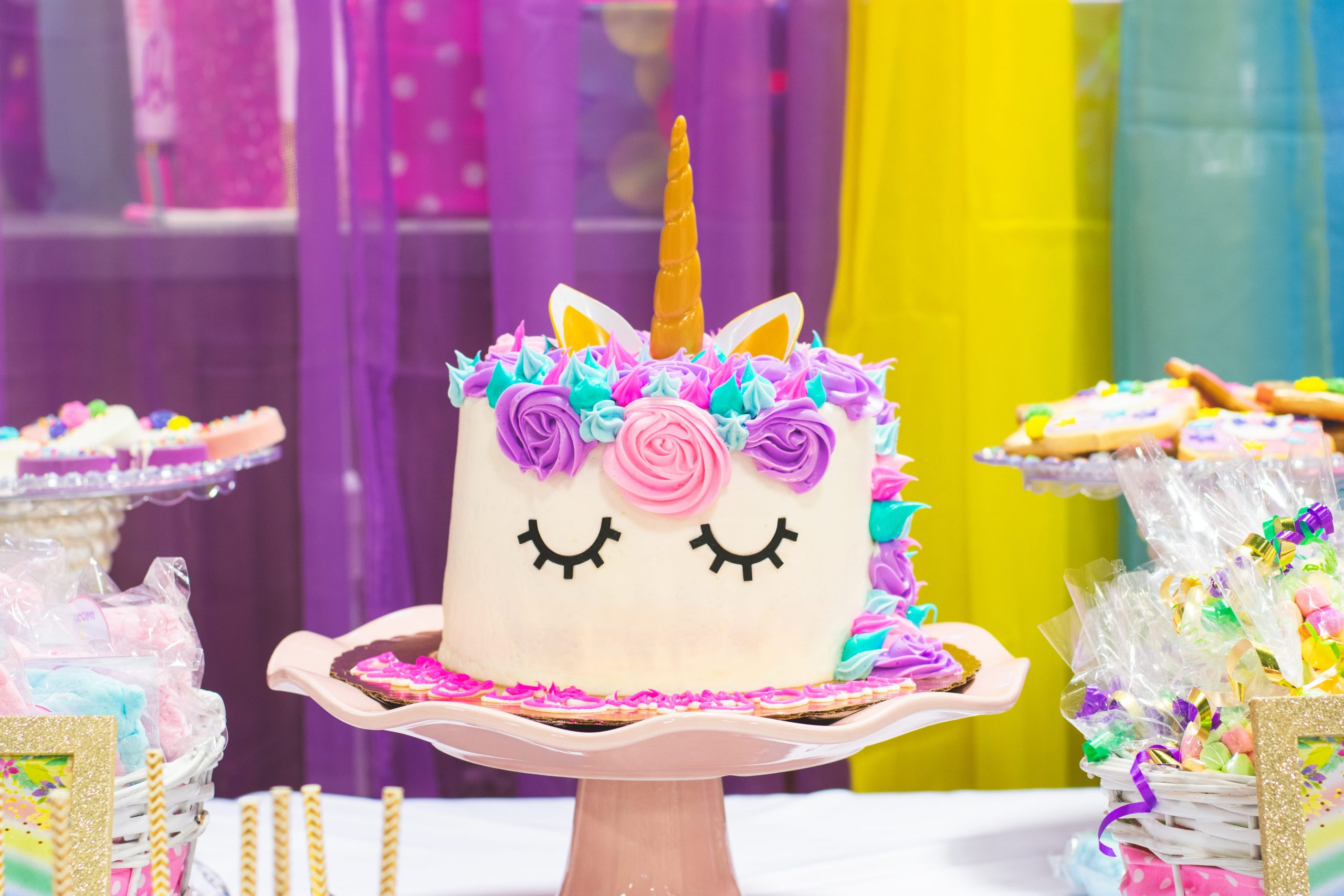 Unicorn Fondant Cake, baked, bakery, baking, birthday, birthday cake
