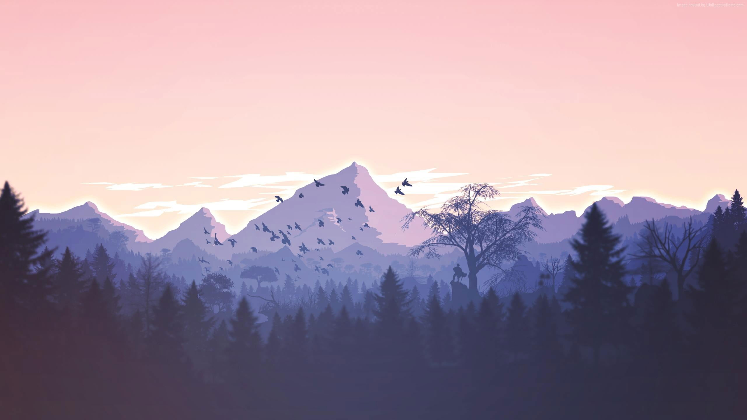 Mountain And Forest Wallpaper, Digital Art, Landscape, Mountains, Fan Art -  Wallpaperforu