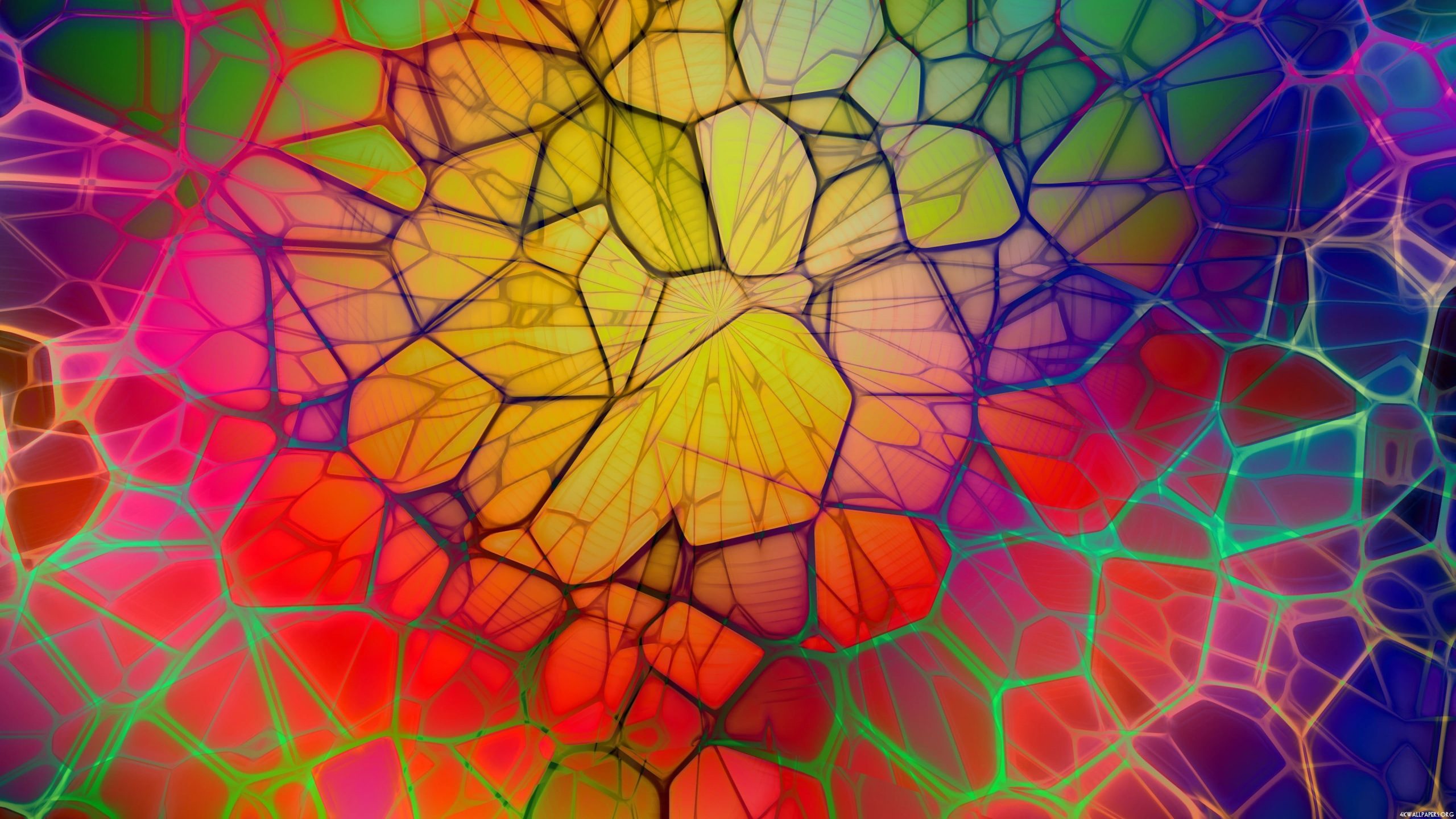 Multicolored abstract illustration wallpaper, digital art, colorful, CGI