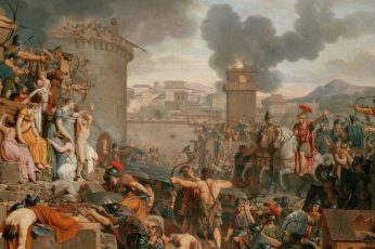 Painting of war wallpaper, ancient greece, classical art, architecture