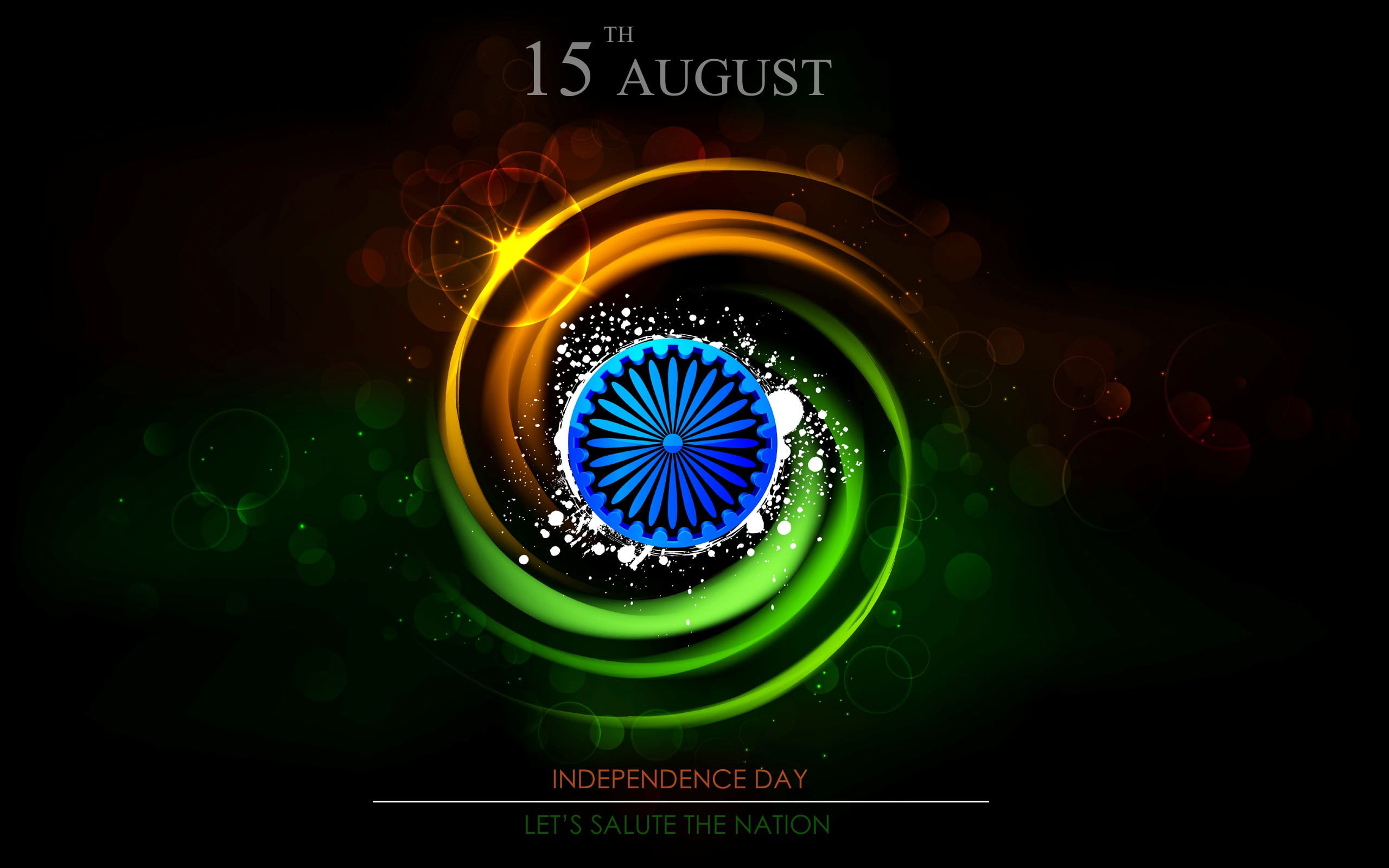 15 August Lets Salute The Nation wallpaper, Happy Diwali Independence Day illustration