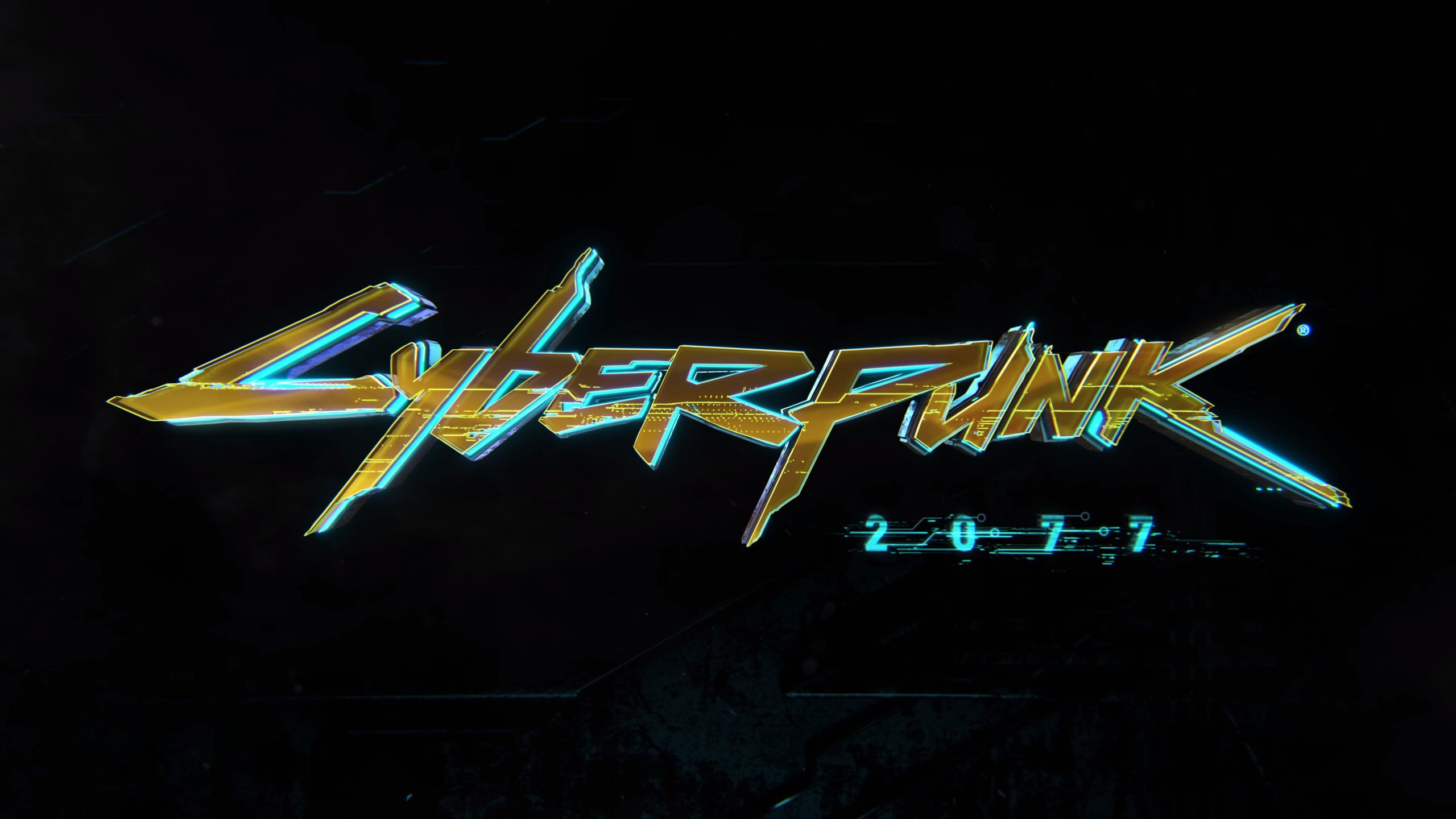 Cyberpunk 2077 wallpaper, typography, video games, neon, illuminated